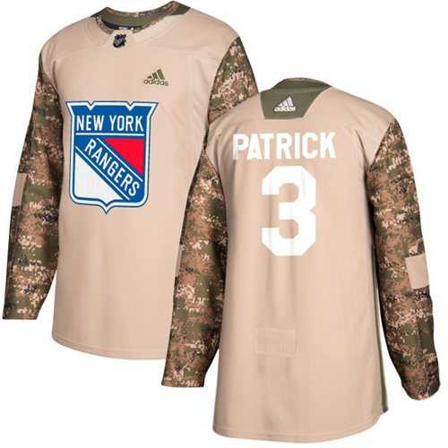 Men's Adidas New York Rangers #3 James Patrick Camo Authentic 2017 Veterans Day Stitched NHL Jersey