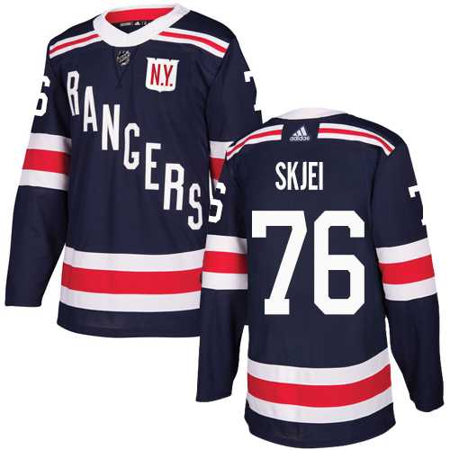 Men's Adidas New York Rangers #76 Brady Skjei Navy Blue Authentic 2018 Winter Classic Stitched NHL Jersey