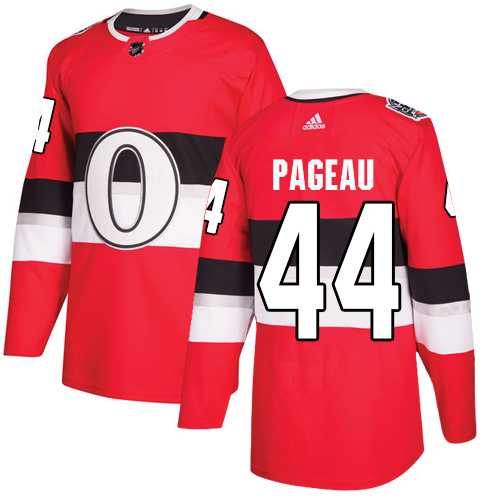 Men's Adidas Ottawa Senators #44 Jean-Gabriel Pageau Red Authentic 2017 100 Classic Stitched NHL Jersey