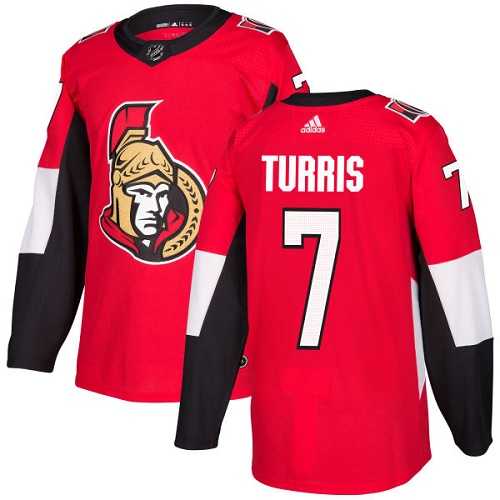 Men's Adidas Ottawa Senators #7 Kyle Turris Red Home Authentic Stitched NHL Jersey