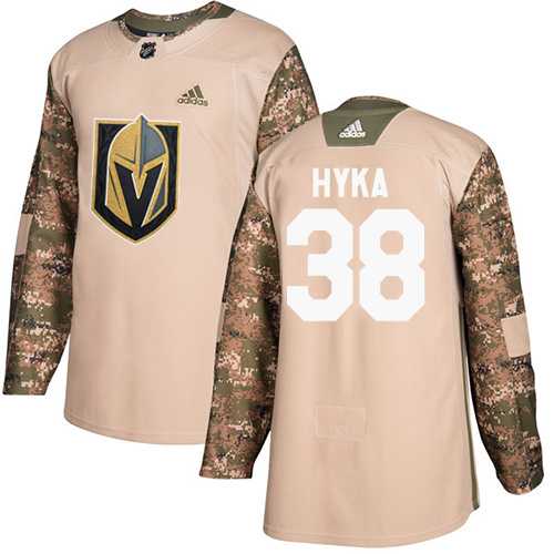 Men's Adidas Vegas Golden Knights #38 Tomas Hyka Camo Authentic 2017 Veterans Day Stitched NHL Jersey