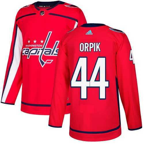 Men's Adidas Washington Capitals #44 Brooks Orpik Red Home Authentic Stitched NHL Jersey
