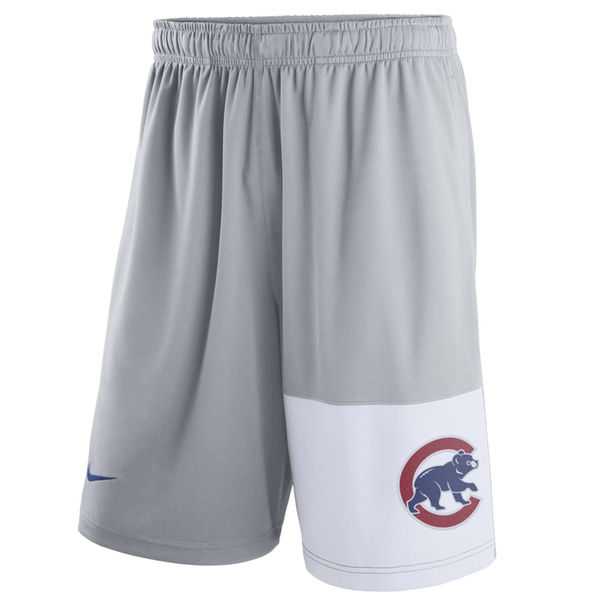 Men's Chicago Cubs Nike Gray Dry Fly Shorts