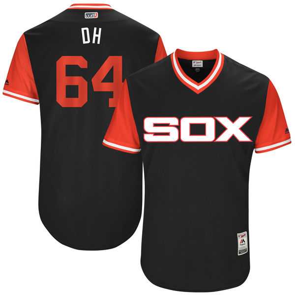 Men's Chicago White Sox #64 David Holmberg DH Majestic Black 2017 Little League World Series Players Weekend Jersey