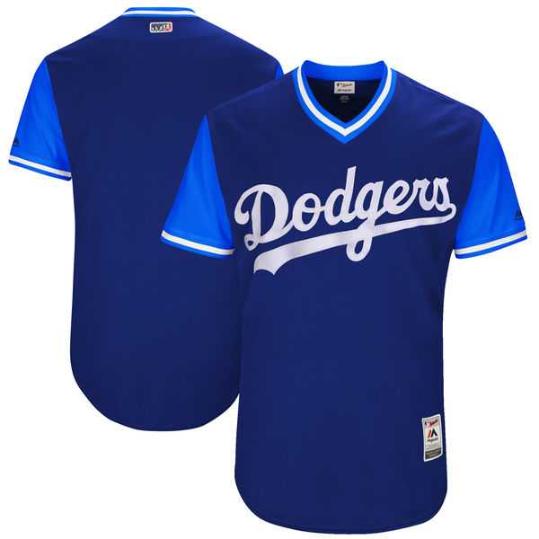 Men's Los Angeles Dodgers Customized Navy 2017 Little League World Series Players Weekend Jersey