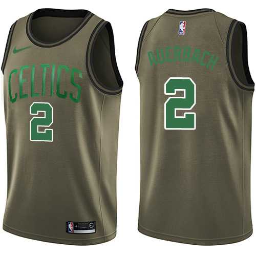Men's Nike Boston Celtics #2 Red Auerbach Green Salute to Service NBA Swingman Jersey