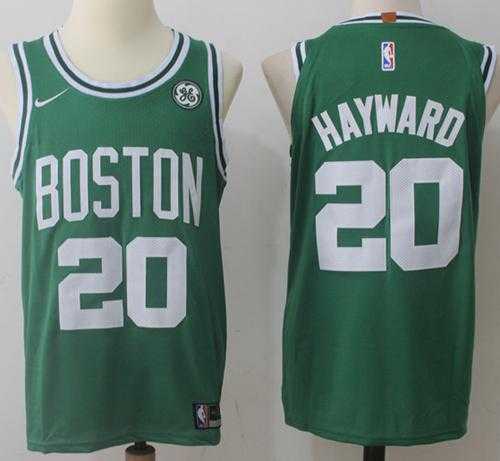 Men's Nike Boston Celtics #20 Gordon Hayward Green Stitched NBA Swingman Jersey