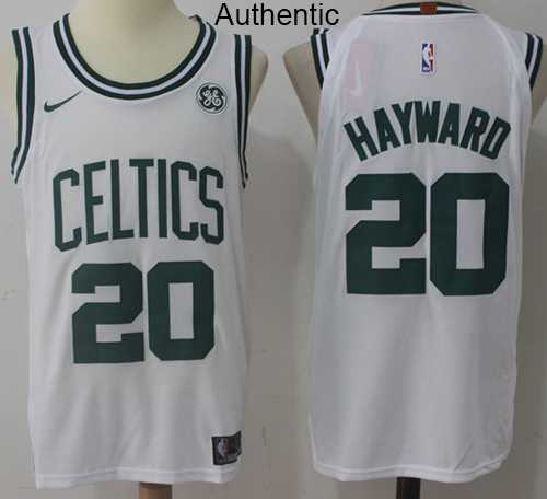 Men's Nike Boston Celtics #20 Gordon Hayward White NBA Authentic Association Edition Jersey