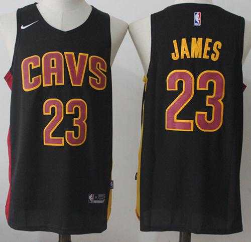 Men's Nike Cleveland Cavaliers #23 LeBron James Navy Blue Alternate NBA Swingman Jersey