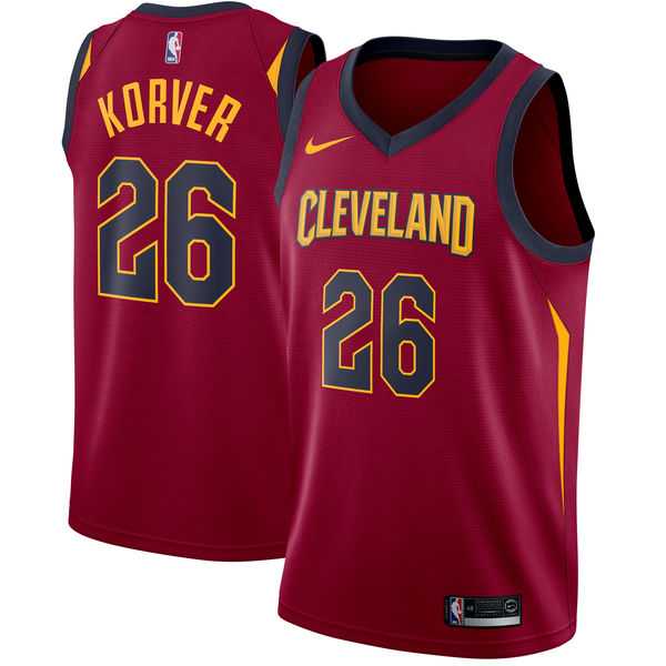 Men's Nike Cleveland Cavaliers #26 Kyle Korver Red NBA Swingman Icon Edition Jersey
