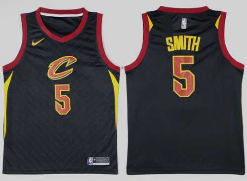 Men's Nike Cleveland Cavaliers #5 J.R. Smith Black NBA Swingman Statement Edition Jersey