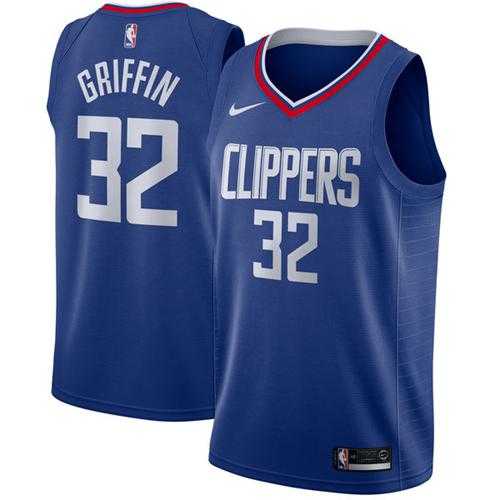 Men's Nike Los Angeles Clippers #32 Blake Griffin Blue NBA Swingman Icon Edition Jersey
