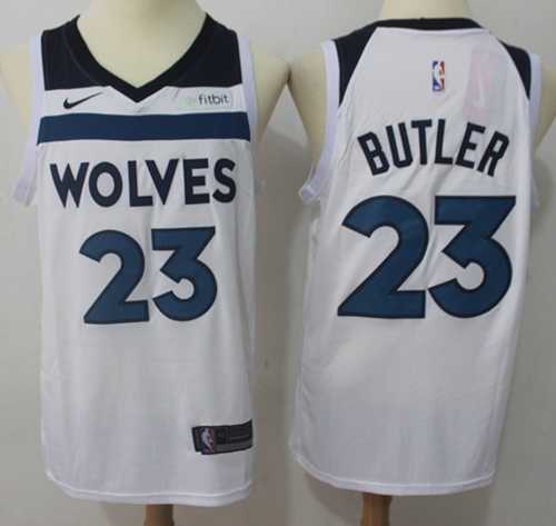 Men's Nike Minnesota Timberwolves #23 Jimmy Butler White NBA Swingman Association Edition Jersey