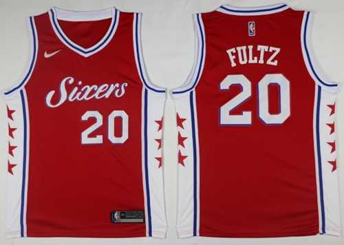 Men's Nike Philadelphia 76ers #20 Markelle Fultz Red NBA Swingman Statement Edition Jersey