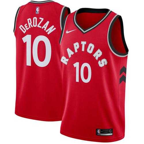 Men's Nike Toronto Raptors #10 DeMar DeRozan Red NBA Swingman Icon Edition Jersey
