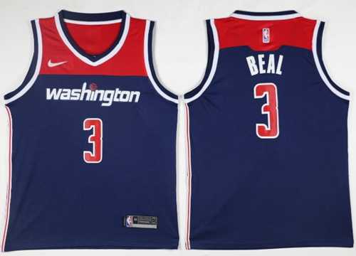 Men's Nike Washington Wizards #3 Bradley Beal Navy Blue NBA Swingman Statement Edition Jersey