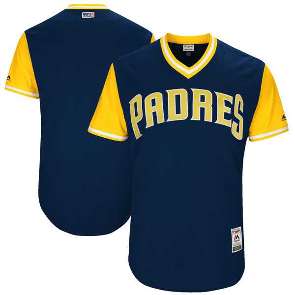 Men's San Diego Padres Customized Navy 2017 Little League World Series Players Weekend Jersey