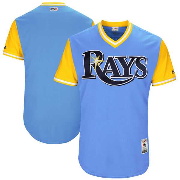 Men's Tampa Bay Rays customized Light Blue 2017 Little League World Series Players Weekend Jersey