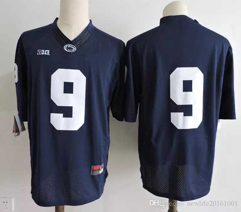 Mens Penn State Nittany Lions #9 Trace McSorley Navy Blue Stitched College Football Jerseys