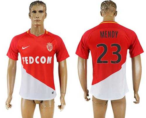 Monaco #23 Mendy Home Soccer Club Jersey