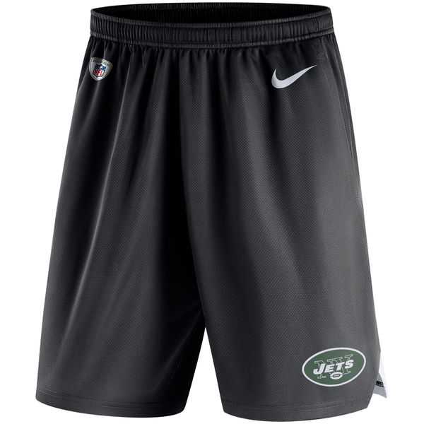New York Jets Nike Knit Performance Shorts - Black