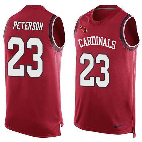 Nike Arizona Cardinals #23 Adrian Peterson Red Team Color Men's Stitched NFL Limited Tank Top Jersey
