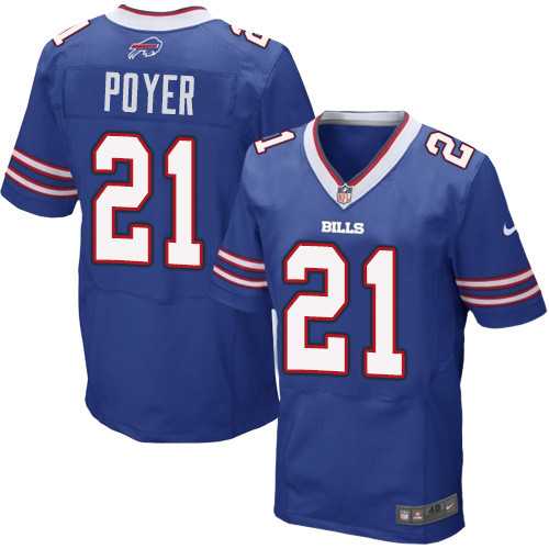 Nike Buffalo Bills #21 Jordan Poyer Royal Blue Team Color Men's Stitched NFL New Elite Jersey
