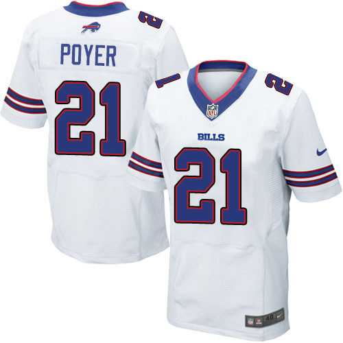 Nike Buffalo Bills #21 Jordan Poyer White Men's Stitched NFL New Elite Jersey