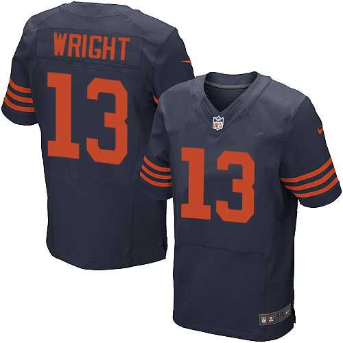 Nike Chicago Bears #13 Kendall Wright Navy Blue Alternate Men's Stitched NFL Elite Jersey