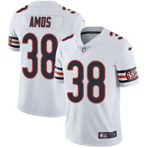 Nike Chicago Bears #38 Adrian Amos White Men's Stitched NFL Vapor Untouchable Limited Jersey