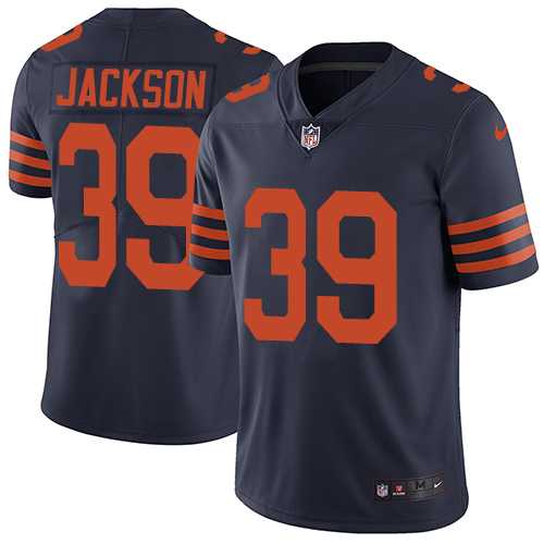 Nike Chicago Bears #39 Eddie Jackson Navy Blue Alternate Men's Stitched NFL Vapor Untouchable Limited Jersey