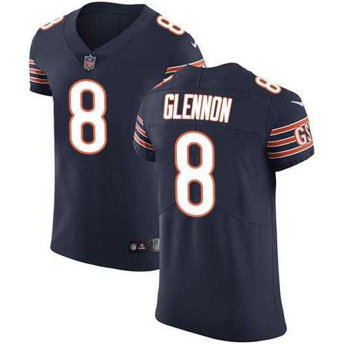 Nike Chicago Bears #8 Mike Glennon Navy Blue Team Color Men's Stitched NFL Vapor Untouchable Elite Jersey