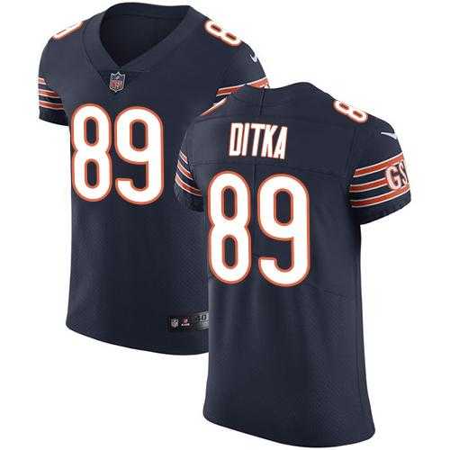 Nike Chicago Bears #89 Mike Ditka Navy Blue Team Color Men's Stitched NFL Vapor Untouchable Elite Jersey
