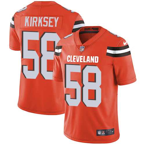 Nike Cleveland Browns #58 Christian Kirksey Orange Alternate Men's Stitched NFL Vapor Untouchable Limited Jersey