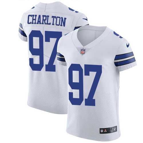 Nike Dallas Cowboys #97 Taco Charlton White Men's Stitched NFL Vapor Untouchable Elite Jersey