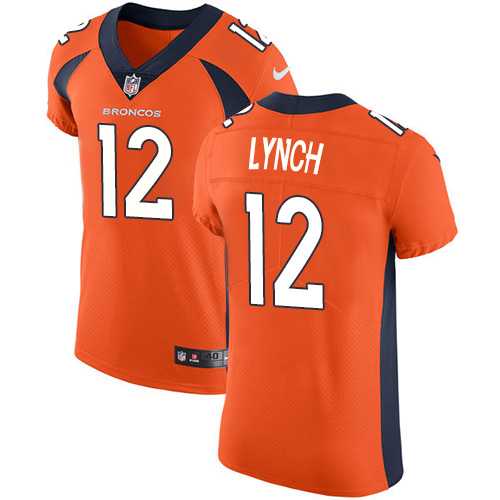 Nike Denver Broncos #12 Paxton Lynch Orange Team Color Men's Stitched NFL Vapor Untouchable Elite Jersey
