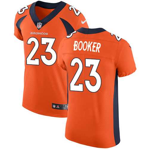 Nike Denver Broncos #23 Devontae Booker Orange Team Color Men's Stitched NFL Vapor Untouchable Elite Jersey