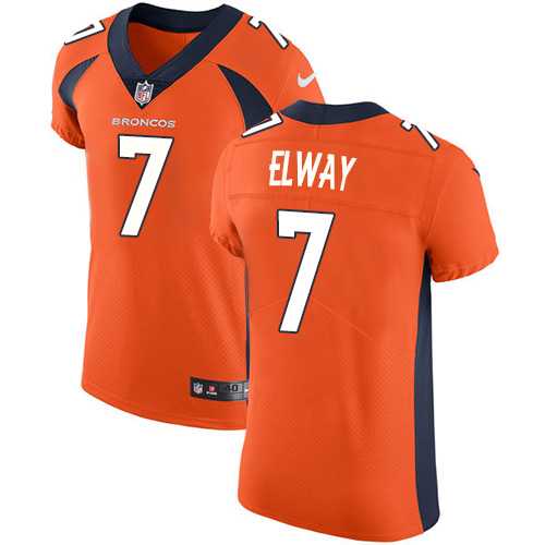 Nike Denver Broncos #7 John Elway Orange Team Color Men's Stitched NFL Vapor Untouchable Elite Jersey