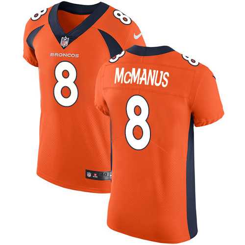 Nike Denver Broncos #8 Brandon McManus Orange Team Color Men's Stitched NFL Vapor Untouchable Elite Jersey