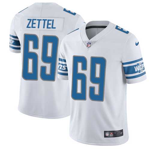 Nike Detroit Lions #69 Anthony Zettel White Men's Stitched NFL Vapor Untouchable Limited Jersey