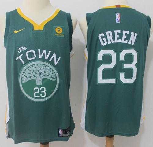 Nike Golden State Warriors #23 Draymond Green Green NBA Authentic Jersey