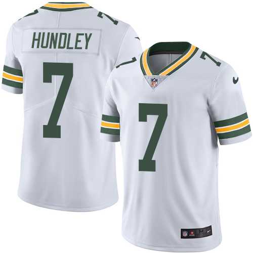 Nike Green Bay Packers #7 Brett Hundley White Men's Stitched NFL Vapor Untouchable Limited Jersey
