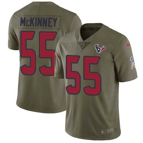 Nike Houston Texans #55 Benardrick McKinney Olive Men's Stitched NFL Limited 2017 Salute To Service Jersey