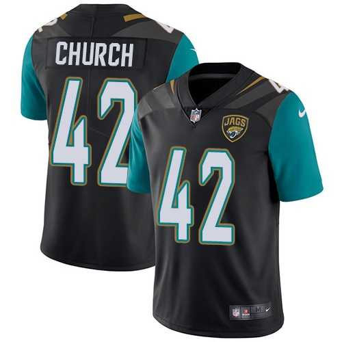 Nike Jacksonville Jaguars #42 Barry Church Black Alternate Men's Stitched NFL Vapor Untouchable Limited Jersey