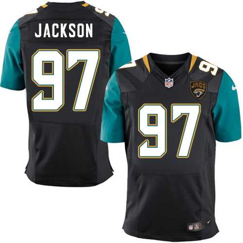 Nike Jacksonville Jaguars #97 Malik Jackson Black Alternate Men's Stitched NFL Elite Jersey