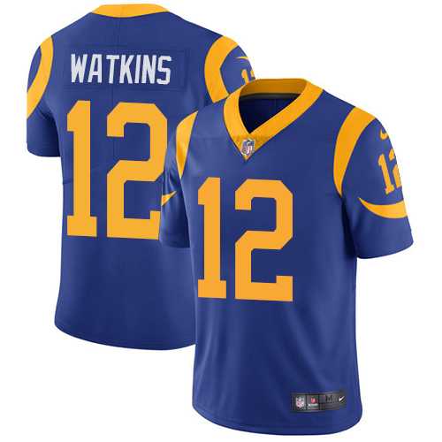 Nike Los Angeles Rams #12 Sammy Watkins Royal Blue Alternate Men's Stitched NFL Vapor Untouchable Limited Jersey