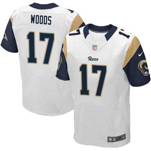 Nike Los Angeles Rams #17 Robert Woods White Men's Stitched NFL Elite Jersey