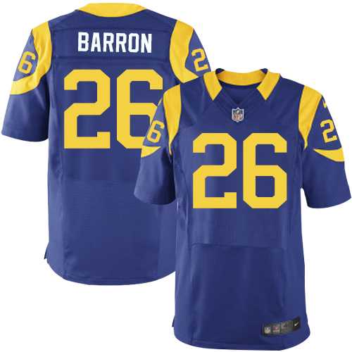 Nike Los Angeles Rams #26 Mark Barron Royal Blue Alternate Men's Stitched NFL Elite Jersey