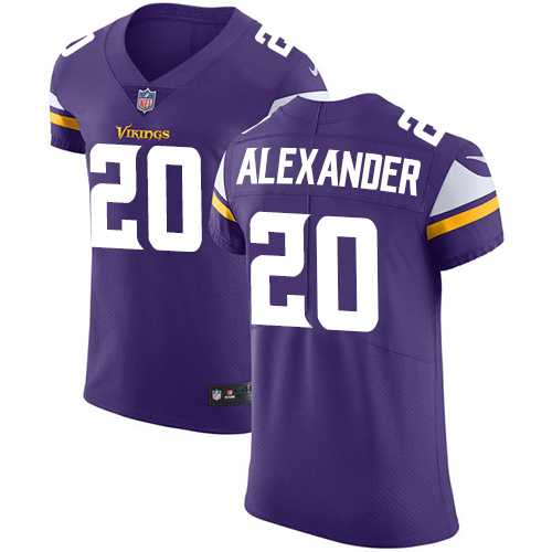 Nike Minnesota Vikings #20 Mackensie Alexander Purple Team Color Men's Stitched NFL Vapor Untouchable Elite Jersey
