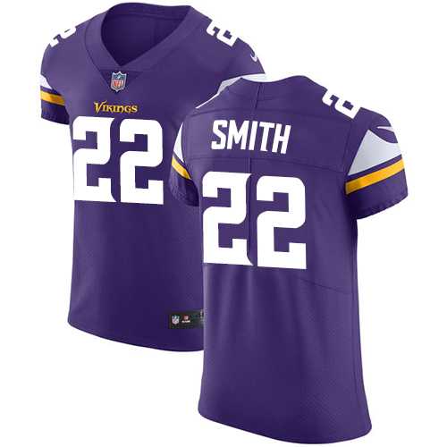 Nike Minnesota Vikings #22 Harrison Smith Purple Team Color Men's Stitched NFL Vapor Untouchable Elite Jersey